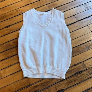 Brandy Melville White Sleeveless Top